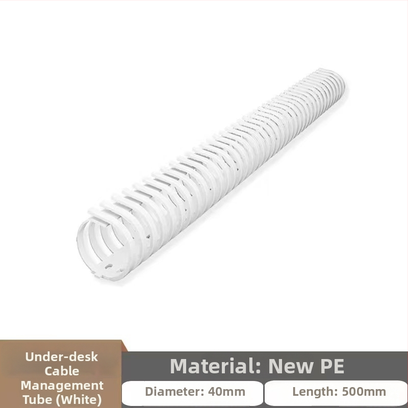 Zem darba galda kabelu vadības plaukts, PE materiāls, mūsdienīgs minimālisma stils, galda uzglabāšana, modelis oedh006, uzsākts 2024