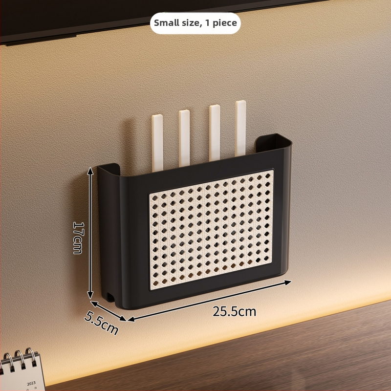 Wi-Fi router kutija za pohranu u vintage stilu, zidni ormarić za TV, polica za set-top box i upravljanje kabelima
