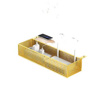 Organizator kablova ispod stola — željezni, montaža bez bušenja, 1 razina, uredska organizacija, otpornost na vlagu