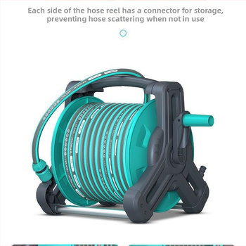 Voolikurull koos pritsimisotsikuga ja hoiustamisega aia kastmiseks - plastmasane pritsimisotsik, veesurve 7, kaal 2.5