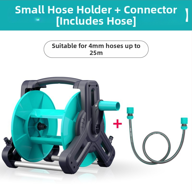 Voolikurull koos pritsimisotsikuga ja hoiustamisega aia kastmiseks - plastmasane pritsimisotsik, veesurve 7, kaal 2.5