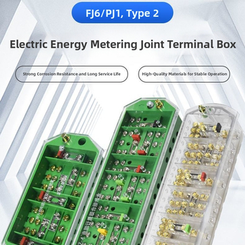 FJ6/DFY1 Puhas vaskkaabli ühenduskarp energiamõõtmise ja integreeritud terminalblokkiga