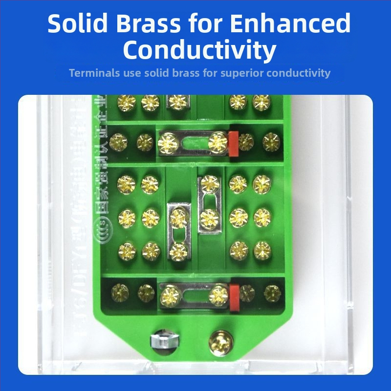 FJ6/DFY1 Rozvodná skrinka z čistého medi pre káble s meraním energie a integrovaným terminálnym blokom