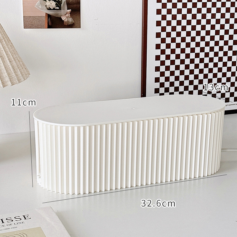 Rakstāmgaldska kabelu vadības kaste | plastmasa, mūsdienīgs vienkāršs stils, galda uzglabāšana, Lemon book zīmols