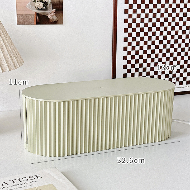 Rakstāmgaldska kabelu vadības kaste | plastmasa, mūsdienīgs vienkāršs stils, galda uzglabāšana, Lemon book zīmols