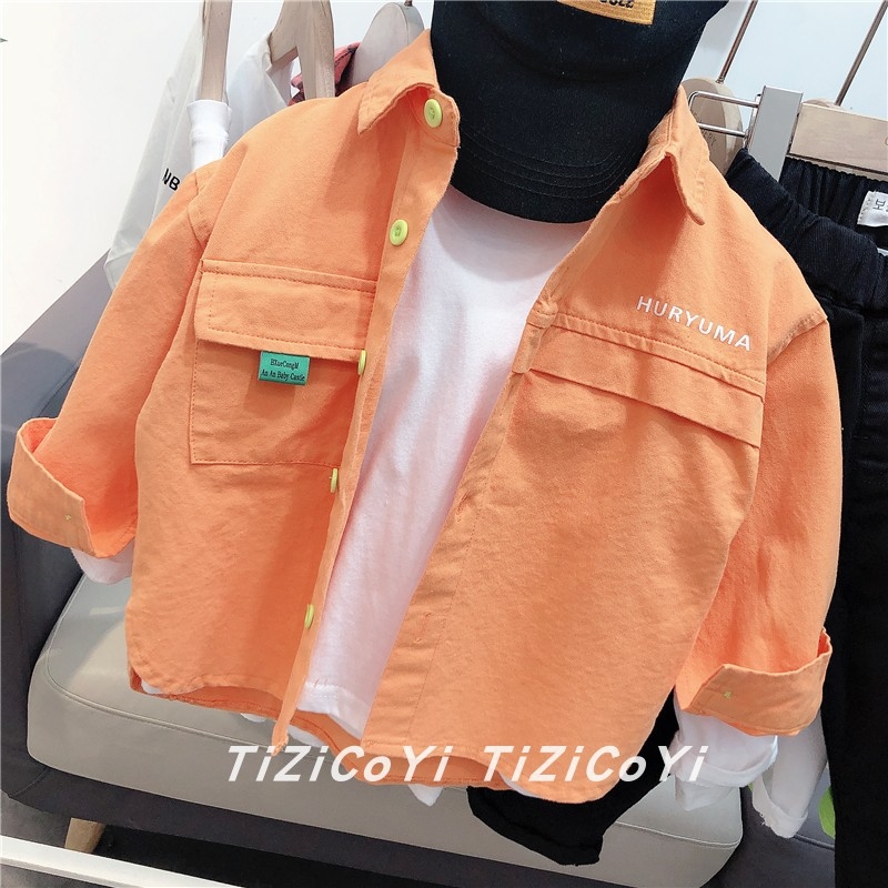 Bērnu krekliņš ar garām piedurknēm korejiešu stilā, 50% kokvilnas, pavasaris 2022