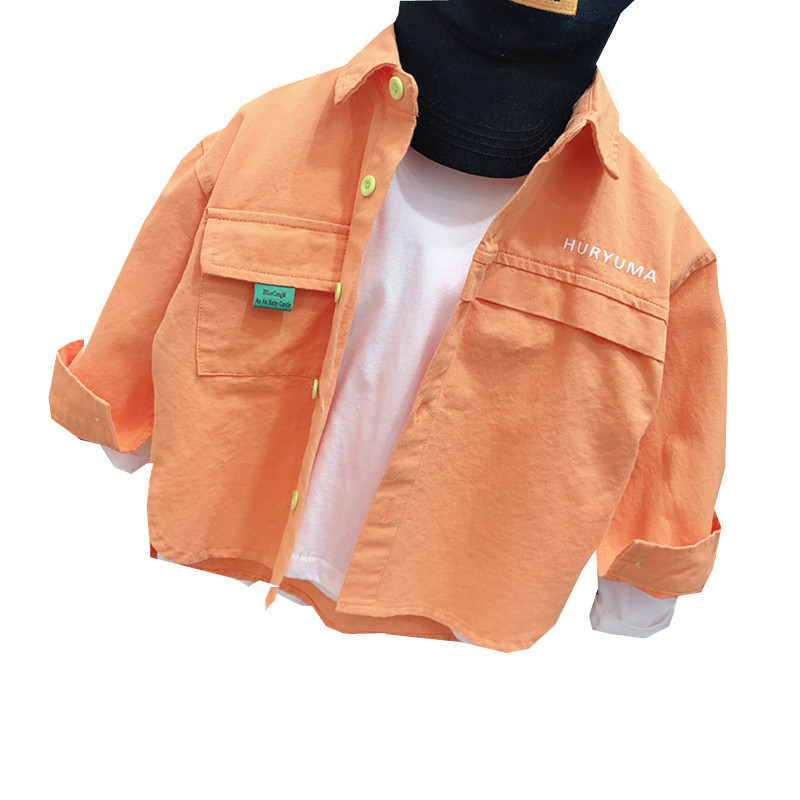 Bērnu krekliņš ar garām piedurknēm korejiešu stilā, 50% kokvilnas, pavasaris 2022