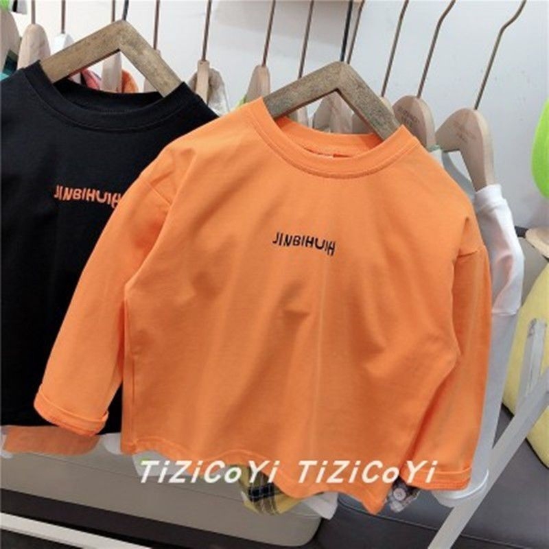 Bērnu krekliņš ar garām piedurknēm korejiešu stilā, 50% kokvilnas, pavasaris 2022