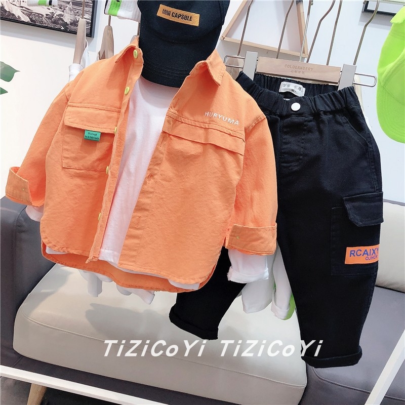 Bērnu krekliņš ar garām piedurknēm korejiešu stilā, 50% kokvilnas, pavasaris 2022