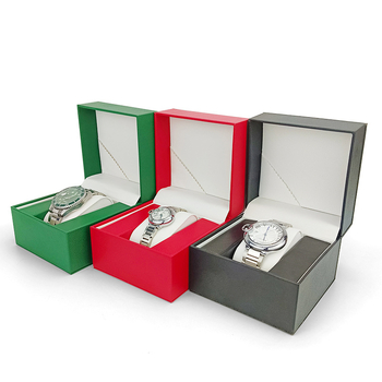 Кръгла PU кутия за часовник – персонализирана, ситопечат, PU кожа, подаръчна опаковка, универсална опаковка