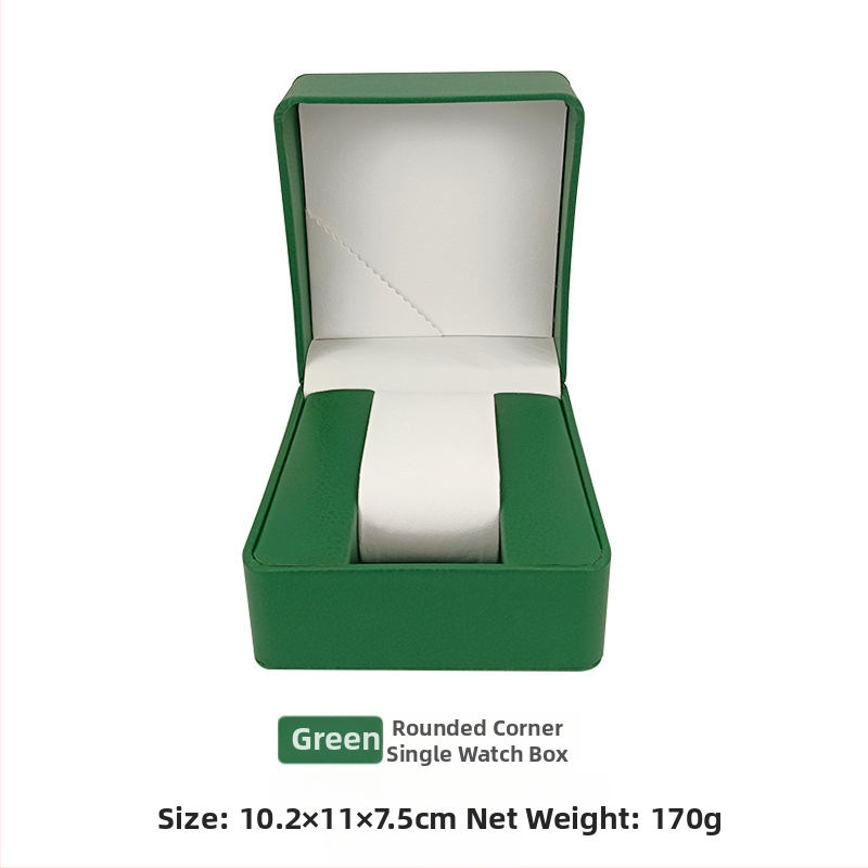 Кръгла PU кутия за часовник – персонализирана, ситопечат, PU кожа, подаръчна опаковка, универсална опаковка