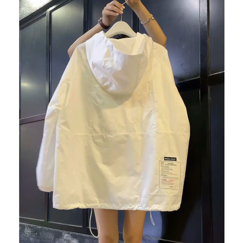 Γυναικείο παλτό με κουκούλα και φερμουάρ, πολυεστερικό ύφασμα, 80-90% βαμβάκι, μακριά μανίκια