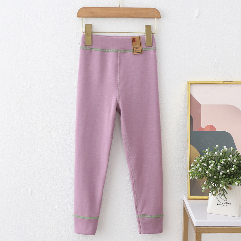 Bērnu pašsildējošas siltas bikses no pelynas šķiedras, 20% akrila, pilns garums, viduklis – vidējais