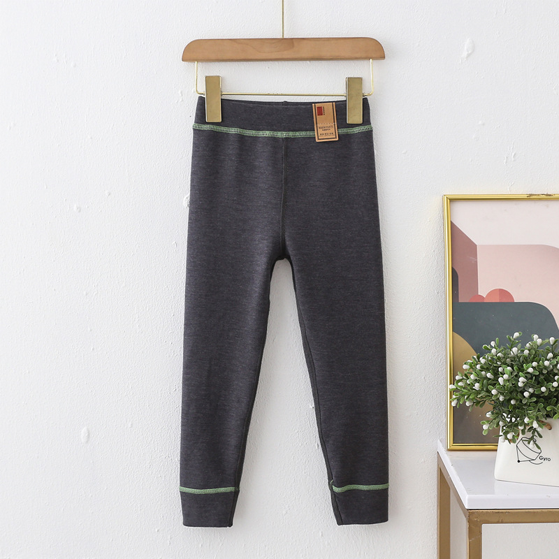 Bērnu pašsildējošas siltas bikses no pelynas šķiedras, 20% akrila, pilns garums, viduklis – vidējais