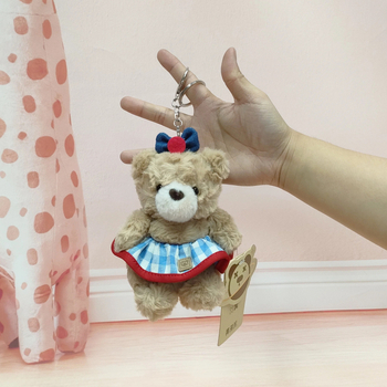 Snot Bear Qiaoqiao мечешка плюшена висулка – ключодържател, пълнеж от ПП памук, за деца 7–14 години