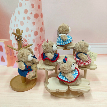 Snot Bear Qiaoqiao мечешка плюшена висулка – ключодържател, пълнеж от ПП памук, за деца 7–14 години