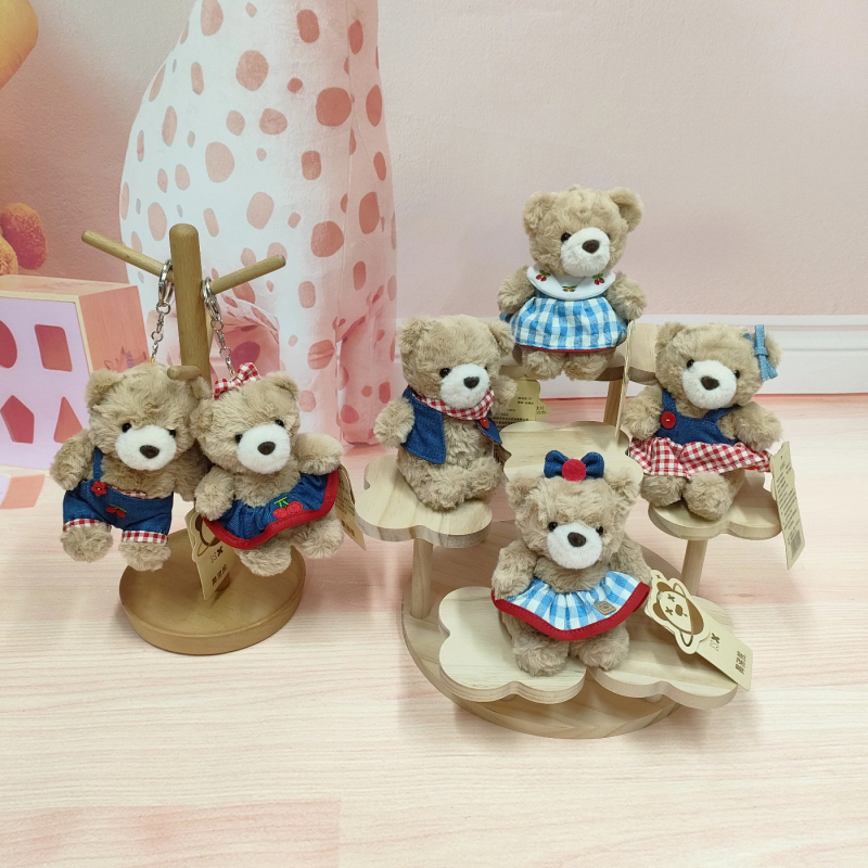 Snot Bear Qiaoqiao мечешка плюшена висулка – ключодържател, пълнеж от ПП памук, за деца 7–14 години