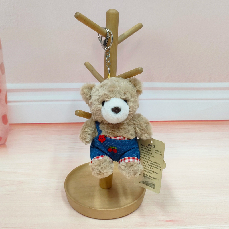 Snot Bear Qiaoqiao мечешка плюшена висулка – ключодържател, пълнеж от ПП памук, за деца 7–14 години