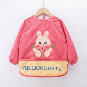 Bērnu ūdensnecaurlaidīgs reversais priekšauts bērnudārzam, kartoona raksts, poliestera-kokvilnas maisījums