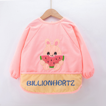 Bērnu ūdensnecaurlaidīgs reversais priekšauts bērnudārzam, kartoona raksts, poliestera-kokvilnas maisījums