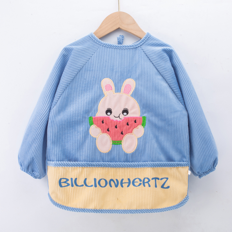 Bērnu ūdensnecaurlaidīgs reversais priekšauts bērnudārzam, kartoona raksts, poliestera-kokvilnas maisījums