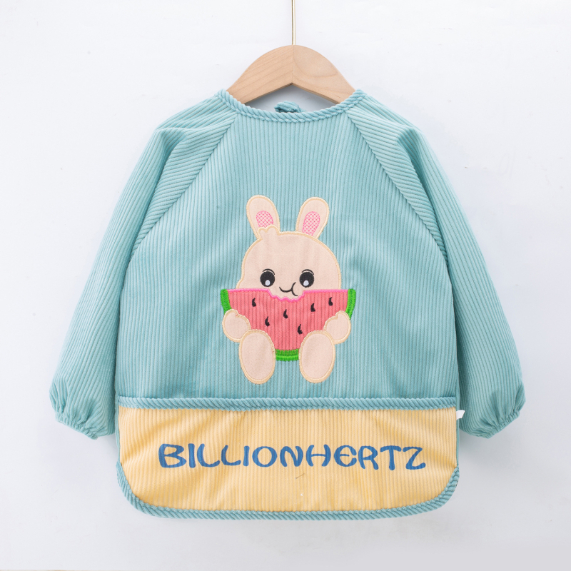 Bērnu ūdensnecaurlaidīgs reversais priekšauts bērnudārzam, kartoona raksts, poliestera-kokvilnas maisījums