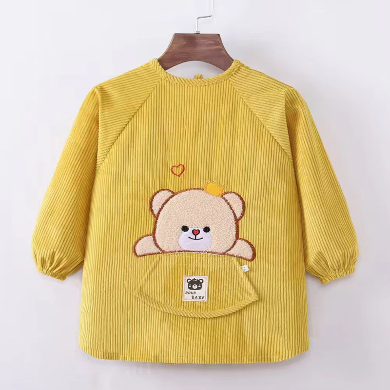 Bērnu ūdensnecaurlaidīgs reversais priekšauts bērnudārzam, kartoona raksts, poliestera-kokvilnas maisījums