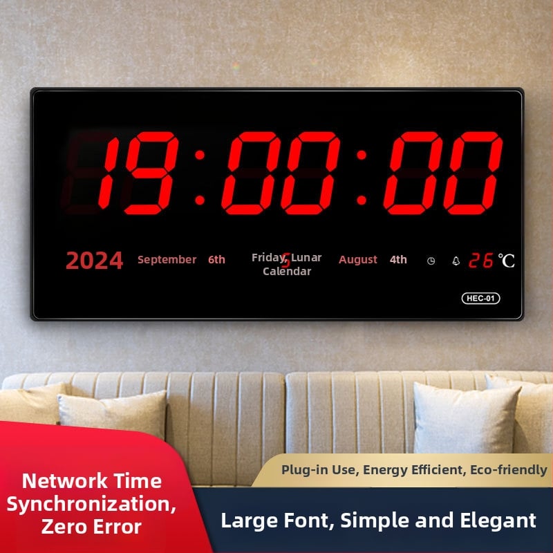 Laudkell BeiDou GPS-iga, Wi-Fi ajakohastus, igavene kalender, LED-digitaalne ekraan, klaasist korpus