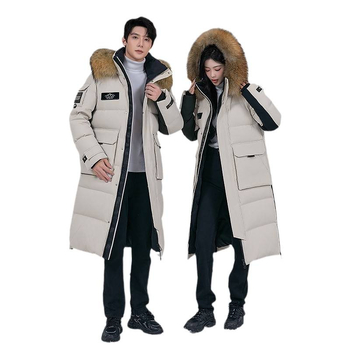 Uniszex rendkívüli hideg libatoll kabát, térd alá érő hosszúság, töltet >450 g, tolltartalom 86–90%, védelem -50…-20°C, cipzár