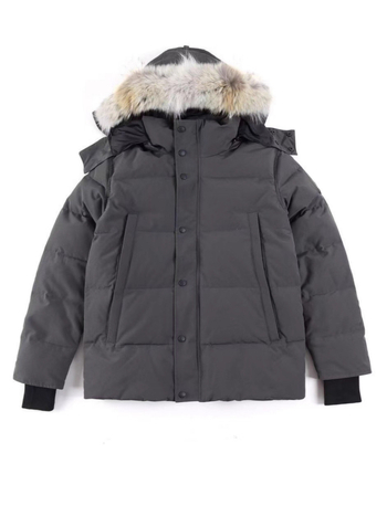 Fehér libatollal töltött parkas dzseki, 86–90% tolltartalom, kapucnival, szél- és vízálló, hideg elleni védelem -30°C-ig