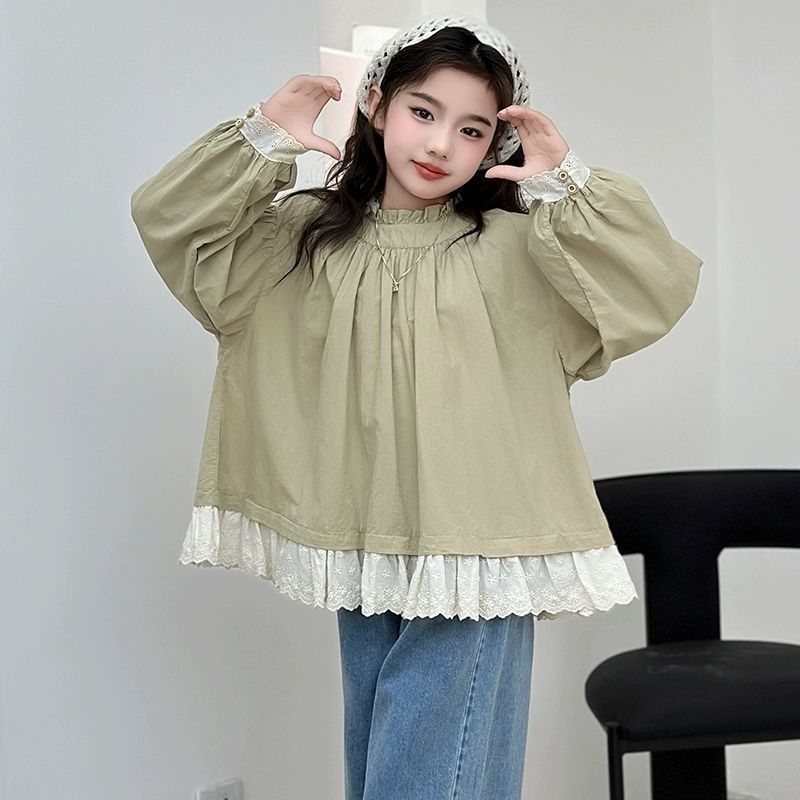 Meiteņu korduroja divu daļu komplekts: garām piedurknēm tops un bikses, rudens sezona, mīksts audums