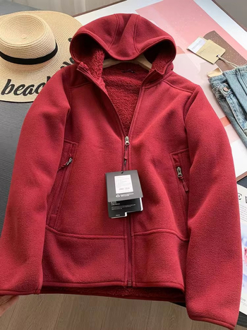 Muška fleece jakna s kapuljom | zatvarač, materijal od poliestera, širok kroj