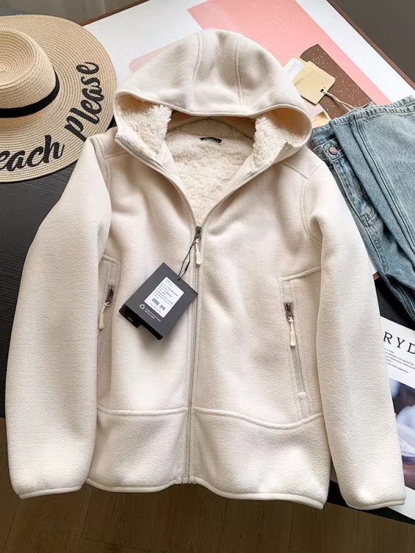 Muška fleece jakna s kapuljom | zatvarač, materijal od poliestera, širok kroj