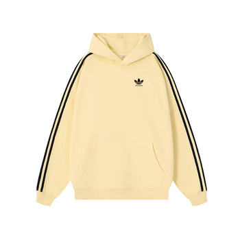 Unisex Φούτερ με Κουκούλα 420g, Φθινόπωρο 2025, Ριγέ με Κολλάζ, Χαλαρή Γραμμή, Βαμβάκι Combed