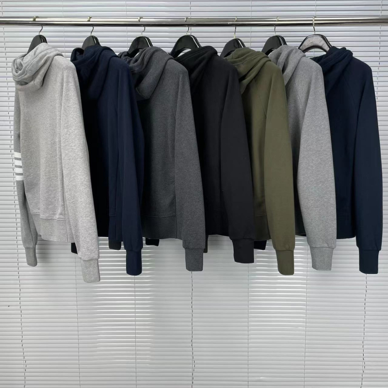 Hooded sweatshirt s zipom, uski kroj, 100% pamuk terry, jesen