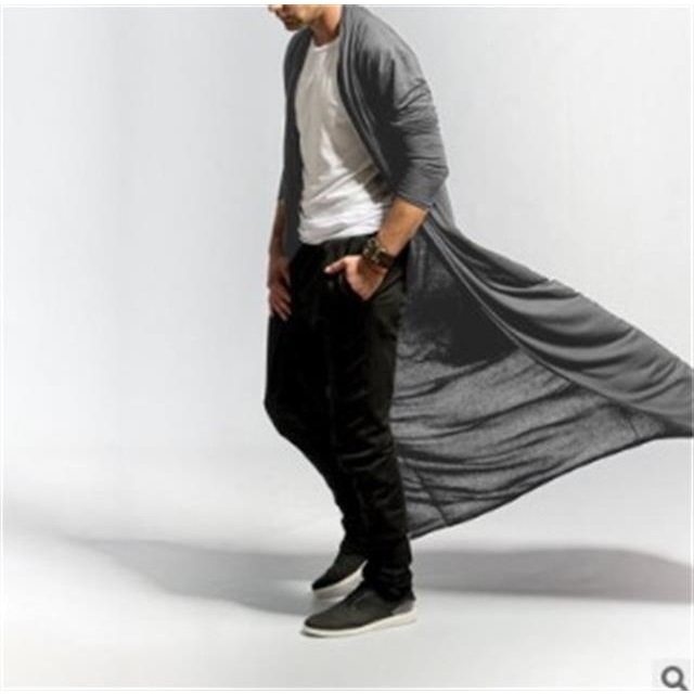 Мъжко палто от памук‑смес, тънка ветровка с лацкан, едноредово закопчаване, лек