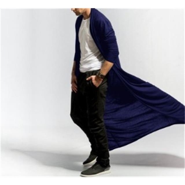 Мъжко палто от памук‑смес, тънка ветровка с лацкан, едноредово закопчаване, лек