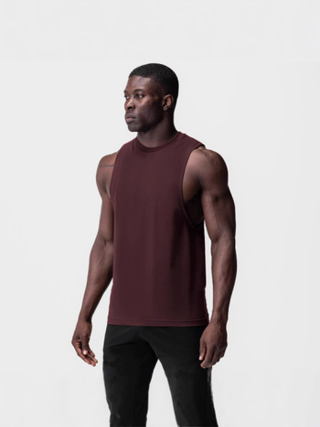 Meeste sportlik vest-T-särk – vaba lõige, 75% puuvill / 25% polüester, ümmargune hem, sportlik stiil, õhuke kangas