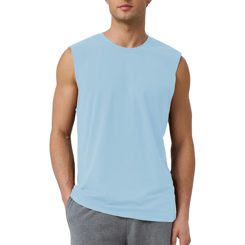 Spordivest ilma mangasid – vaba lõikega, ühevärviline, 95% polüester, hingav ja kiiresti kuivav