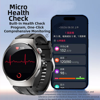 Медицински смарт часовник с Bluetooth разговори, ECG, измерване на кръвно налягане, пулс и мониторинг на здравето (липиди в кръвта и урикова киселина)