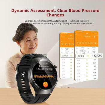 Медицински смарт часовник с Bluetooth разговори, ECG, измерване на кръвно налягане, пулс и мониторинг на здравето (липиди в кръвта и урикова киселина)