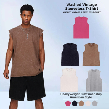 Bez piedurknēm kokvilnas veste, brīvā piegriezuma, batik tehnika, retro stils, apaļš gals