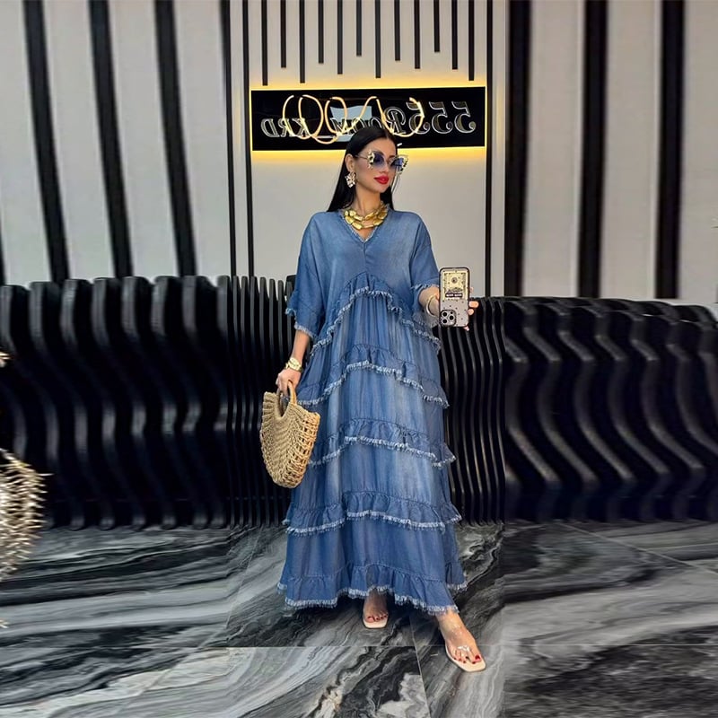 Рокля - V-образно деколте, без ръкави, А-линия, кант по краищата, полиестер 95%+ плат