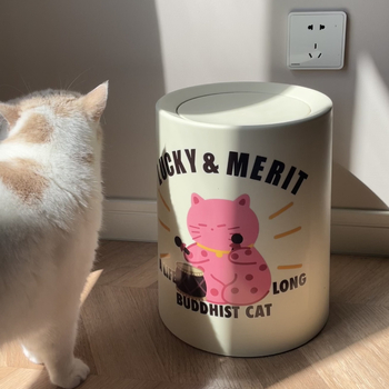 Κάδος απορριμμάτων με καπάκι και ρόδες, πλαστικός, χωρητικότητα 10 λίτρων, οικιακή χρήση