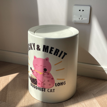 Κάδος απορριμμάτων με καπάκι και ρόδες, πλαστικός, χωρητικότητα 10 λίτρων, οικιακή χρήση