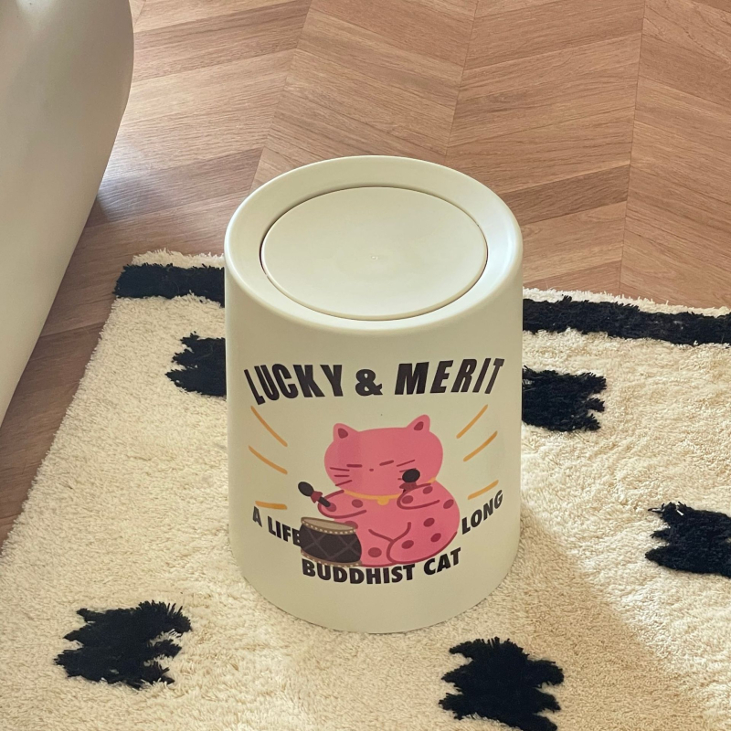 Κάδος απορριμμάτων με καπάκι και ρόδες, πλαστικός, χωρητικότητα 10 λίτρων, οικιακή χρήση