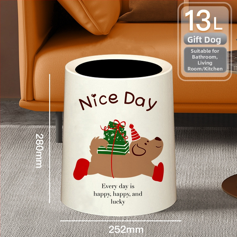 Κάδος απορριμμάτων με καπάκι και ρόδες, πλαστικός, χωρητικότητα 10 λίτρων, οικιακή χρήση