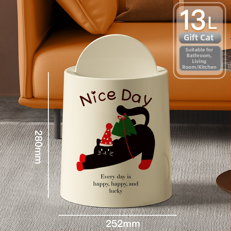 Κάδος απορριμμάτων με καπάκι και ρόδες, πλαστικός, χωρητικότητα 10 λίτρων, οικιακή χρήση