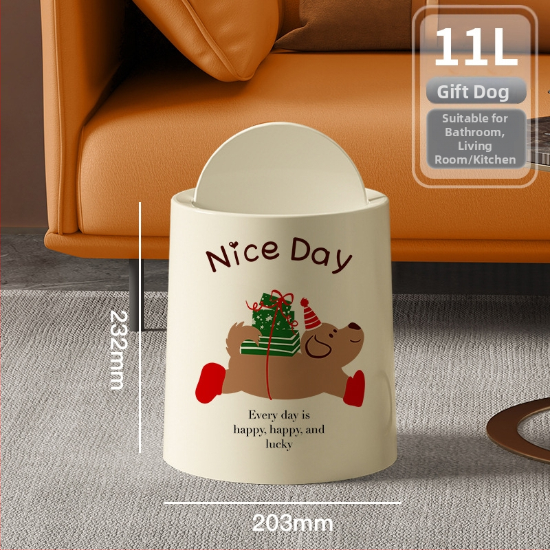 Κάδος απορριμμάτων με καπάκι και ρόδες, πλαστικός, χωρητικότητα 10 λίτρων, οικιακή χρήση