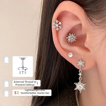 Kõrvarõngad SWEETY Titani teras Geomeetriline kujundus | Kerge luksuslik stiil | Roostevabast terasest kõrvapost